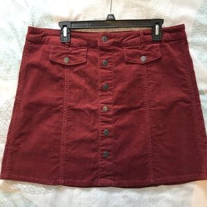 Mossimo Stretch Corduroy Mini Skirt